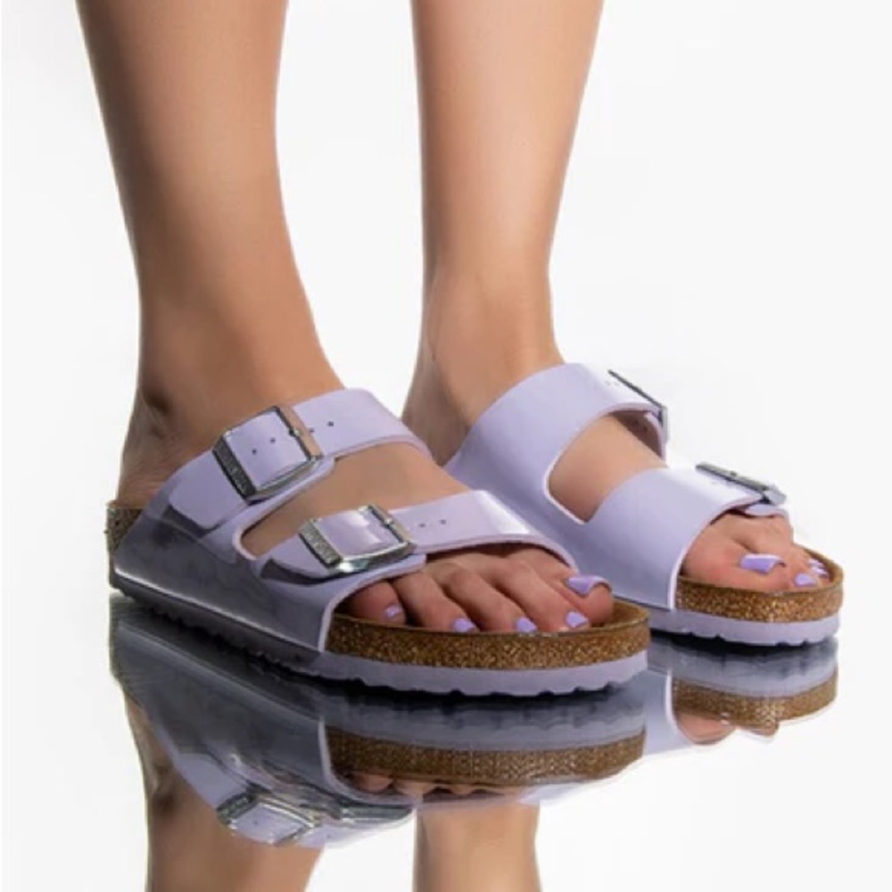 Birkenstock Arizona Sandal in Purple Fog - Picture 9 of 11